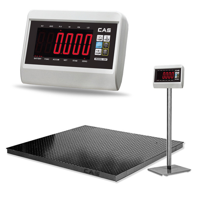 CAS DH Floor Scale->DH-1010-3 / 1.0x1.0 m / Min 2 Kg to Max 3 ton / 200gm